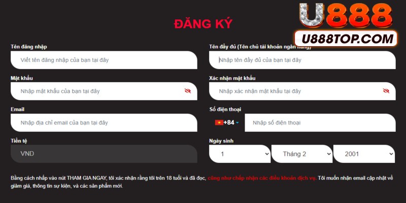 Đăng ký tài khoản để nhận nhiều ưu đãi hấp dẫn