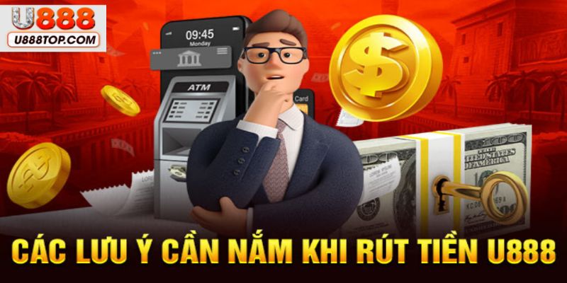 Một số trường hợp cần chú ý trong các bước hướng dẫn rút tiền từ U888