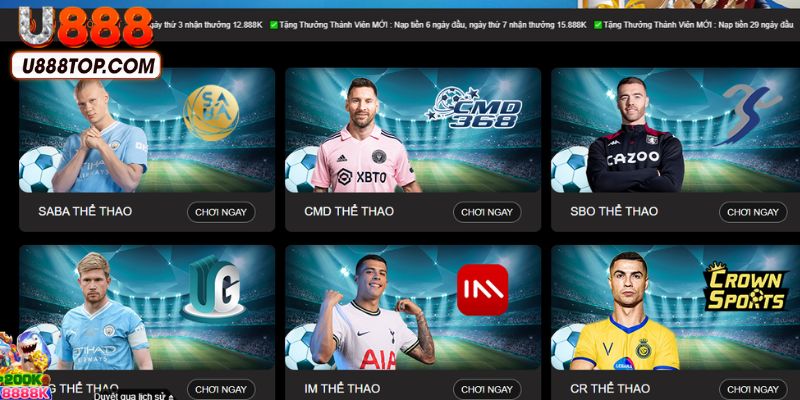 Quy trình trải nghiệm U888 cá cược thể thao cơ bản